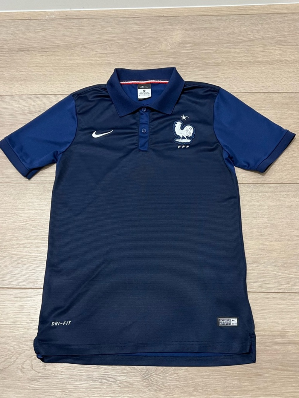 FRANCE NATIONAL TEAM 2016 2017 HOME FOOTBALL SHIRT SOCCER JERSEY NIKE SIZE S